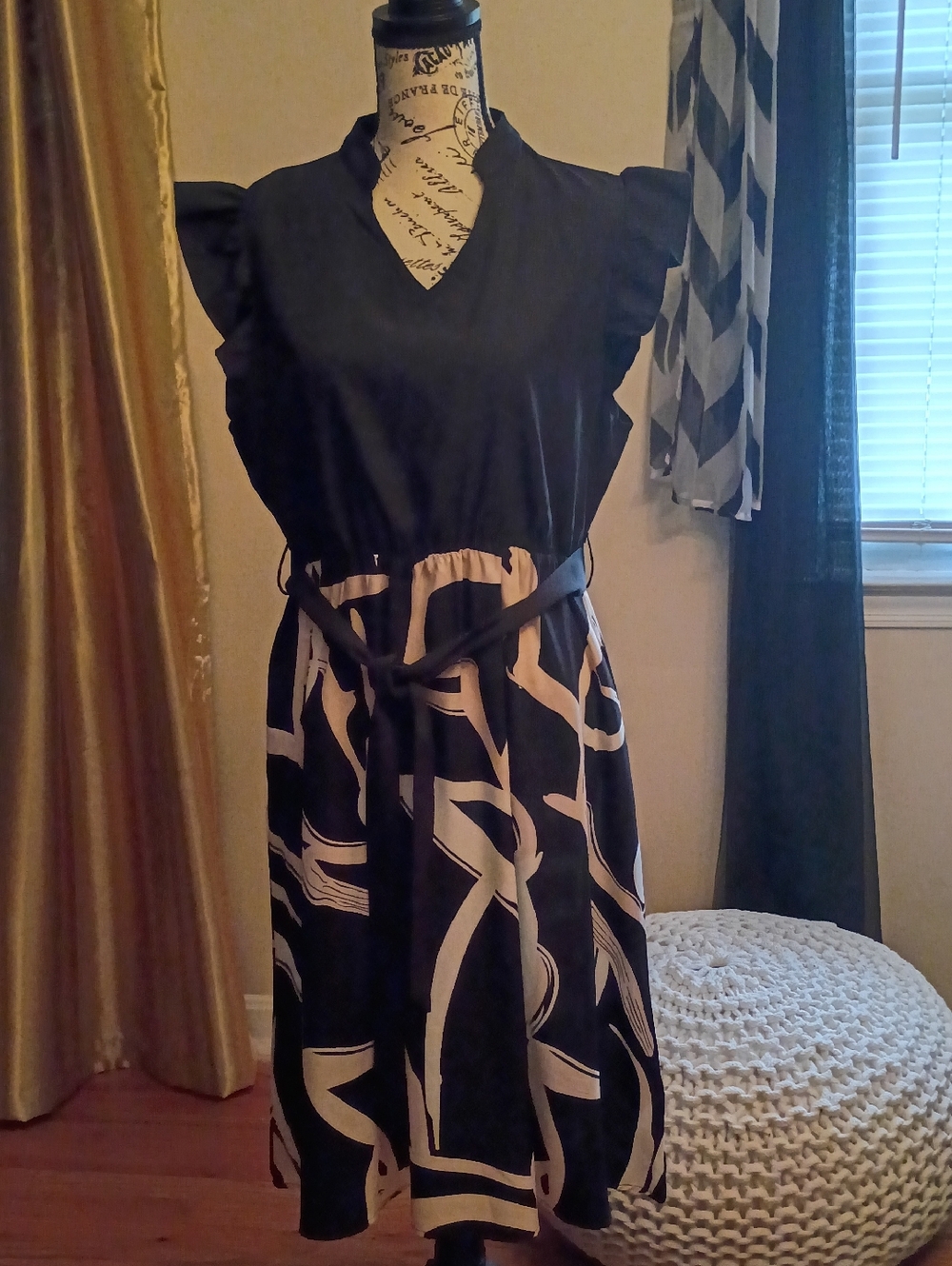 Black & Cream Dress